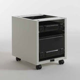 TECSAL semi-assembled 1 drawer + 1 file drawer pedestal kit to be equipped with wood fronts and tops.