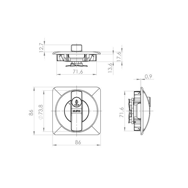BURG mechanical handle lock GSC – notaSHOP